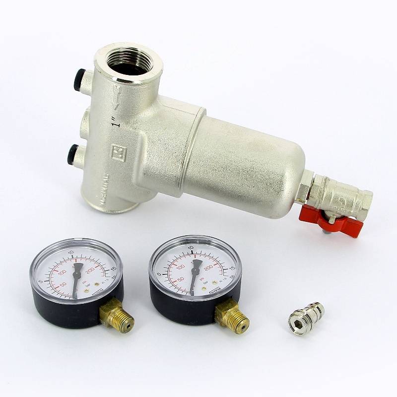 Фильтр промывной Itap 189 с двумя манометрами 1 189 1