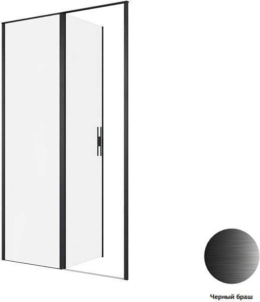 Душевая дверь Allen Brau Priority 120x200 см прозрачное стекло 8 мм черный 3.31033.BBA