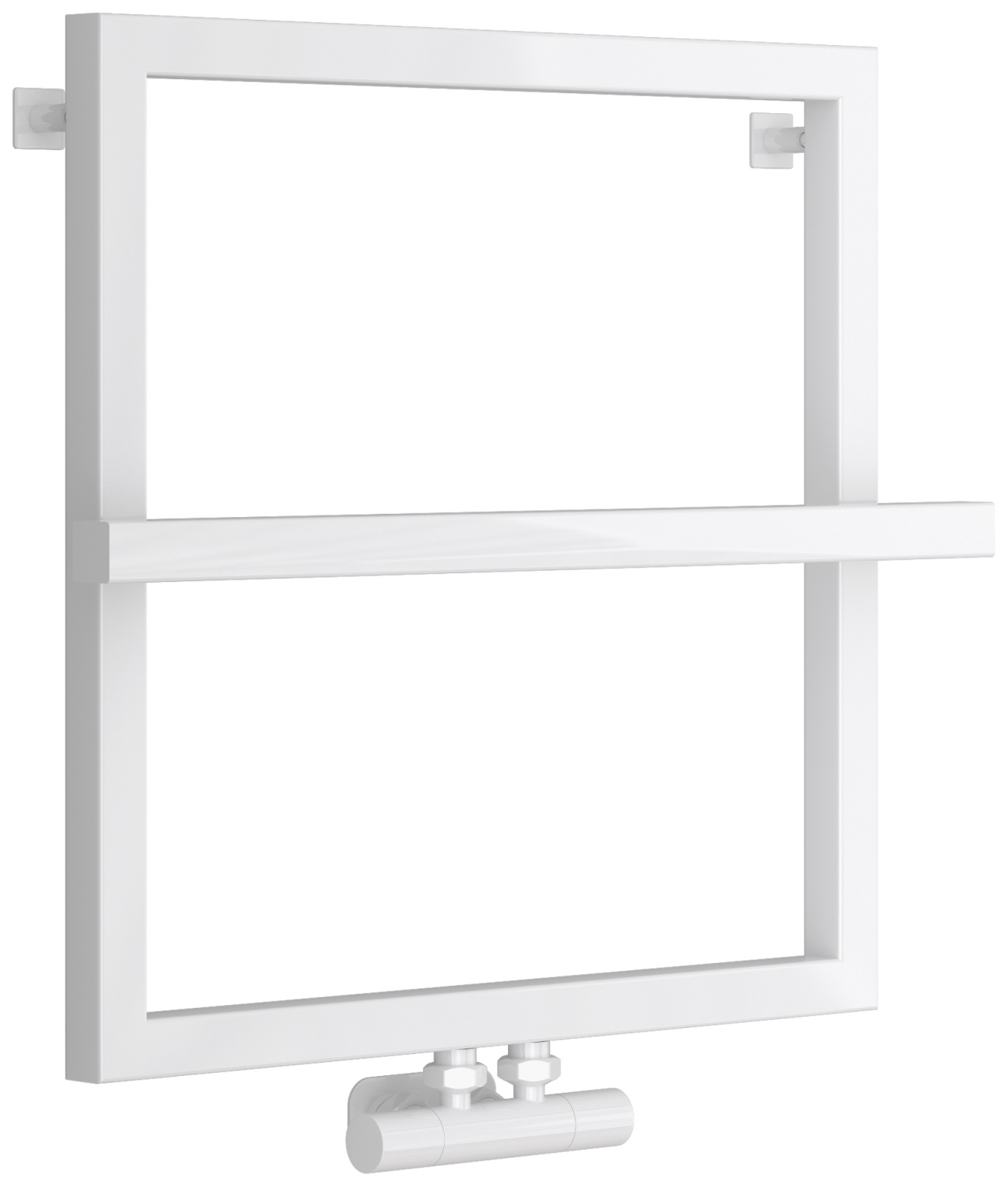 Полотенцесушитель водяной Сунержа Штиль EU50 600х600 мм белый глянцевый 12-0256-5353