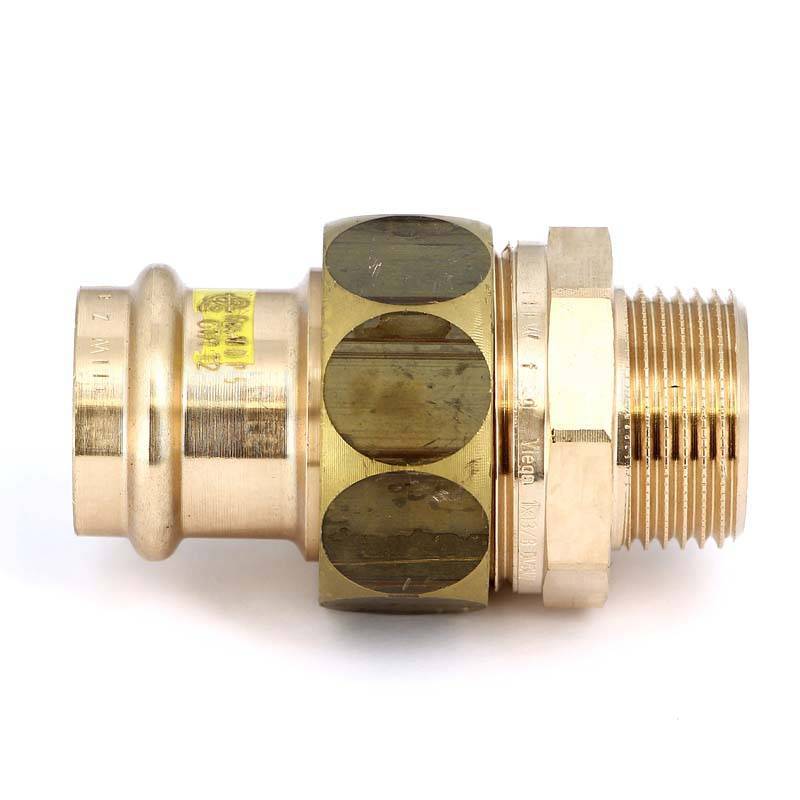 Муфта разъемная Viega Profipress G 28x1 пресс-НР бронза 379421