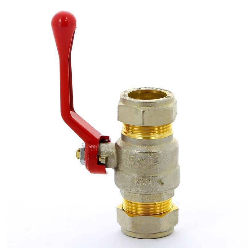 Кран шаровый обжимной Tiemme 2140 22 мм с рычагом 2140002