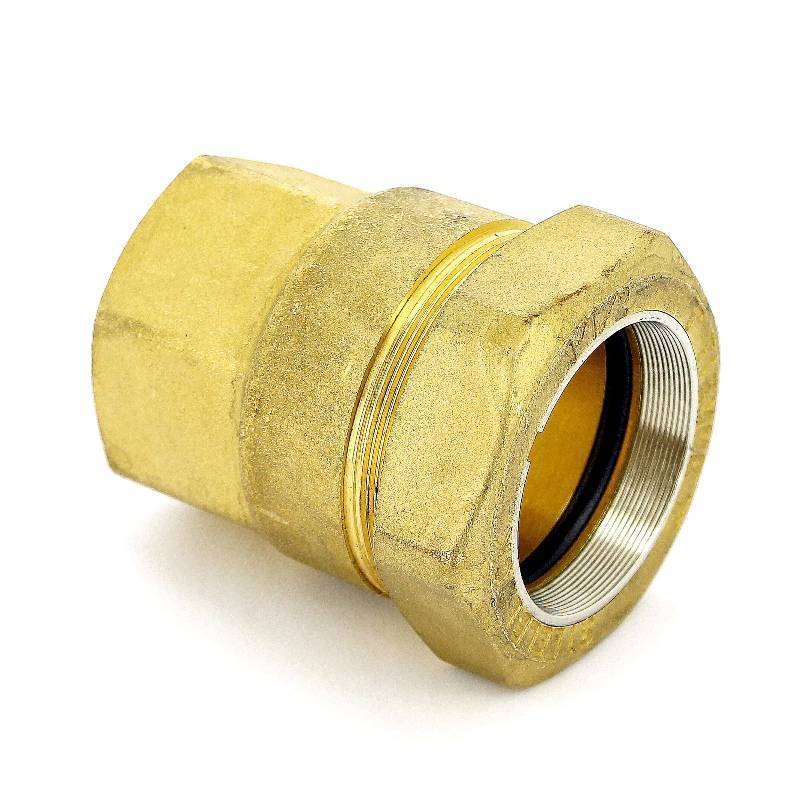 Муфта обжимная Tiemme 1592 1 1/2 ВР латунная 1500099