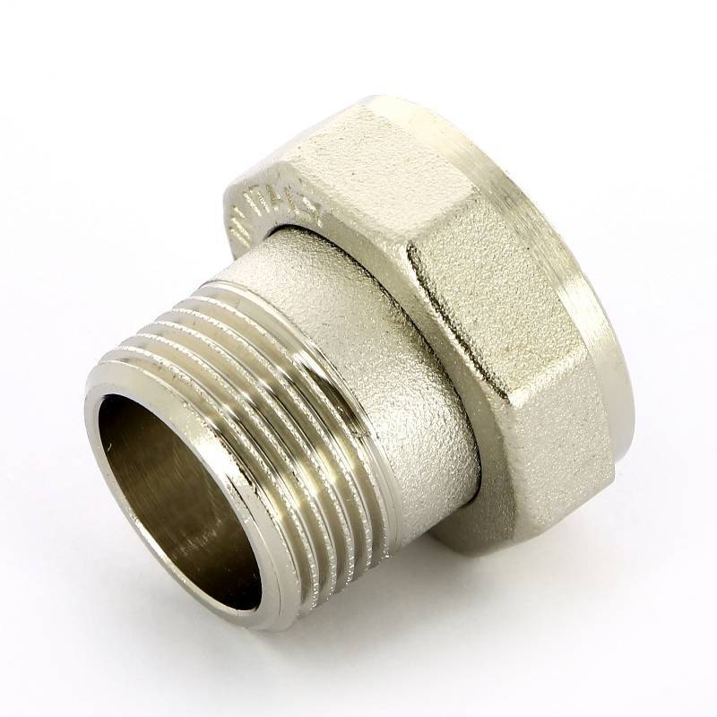 Соединение с накидной гайкой НВ Uni-Fitt 1 x 1 1/4 никелированное с плоской прокладкой 624N4500