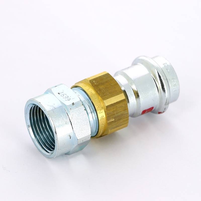 Муфта пресс с накидной гайкой Viega Prestabo 22x3/4 оцинкованная сталь 643461