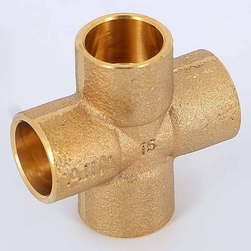 Крестовина под пайку Viega 15 мм медная 138851