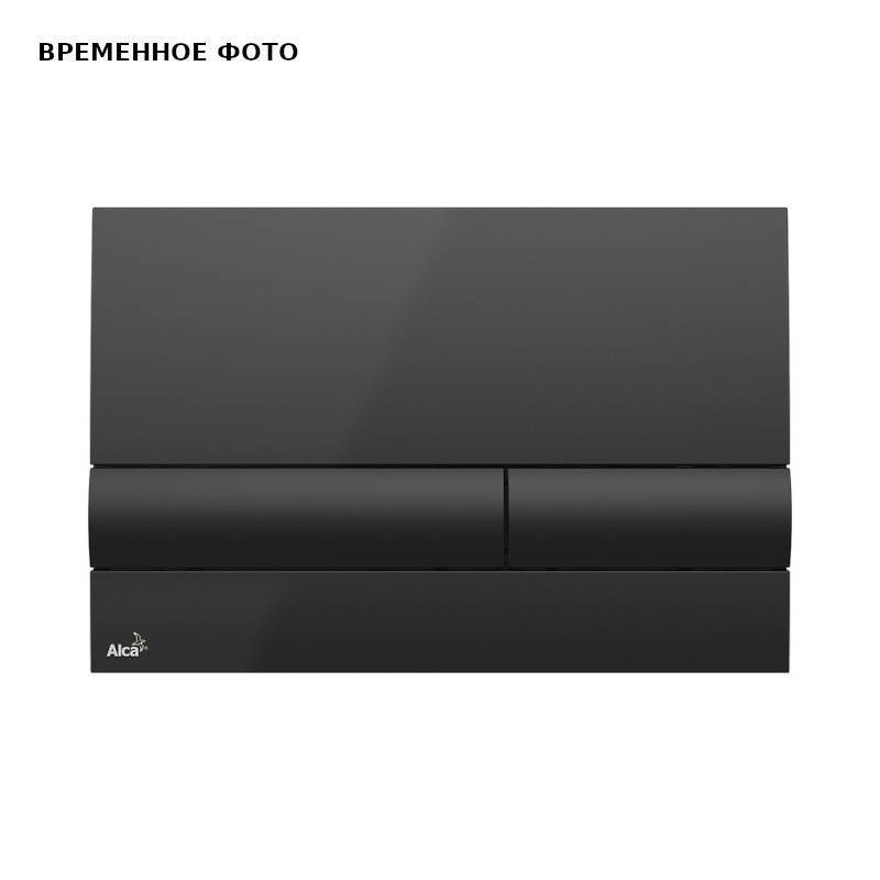 Кнопка смыва Alcaplast M1718 черный матовый M1718