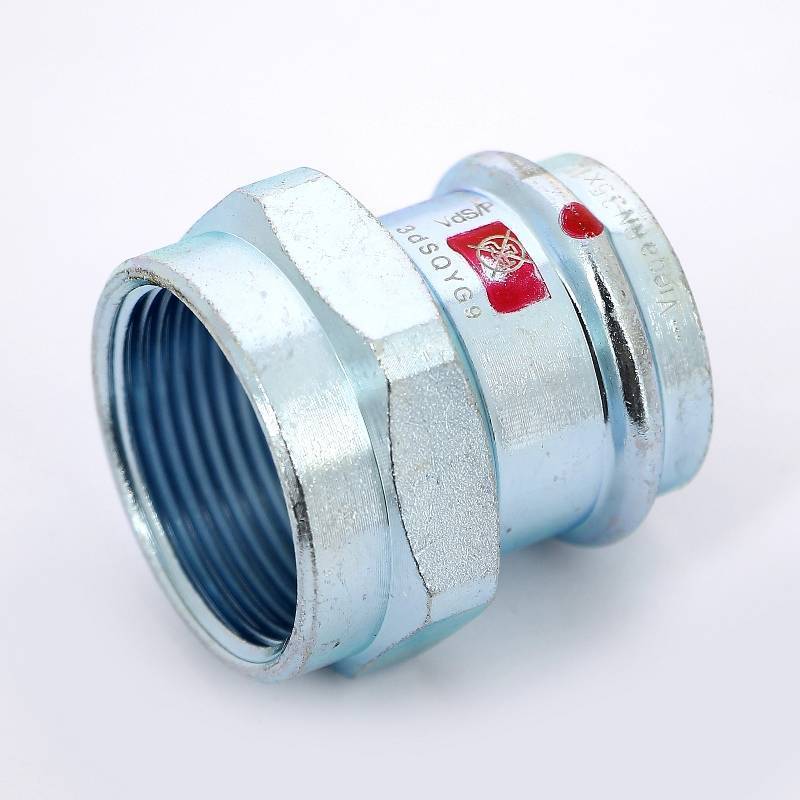 Муфта переходная пресс-В Viega Prestabo 35х1 1/4 оцинкованная сталь 642204