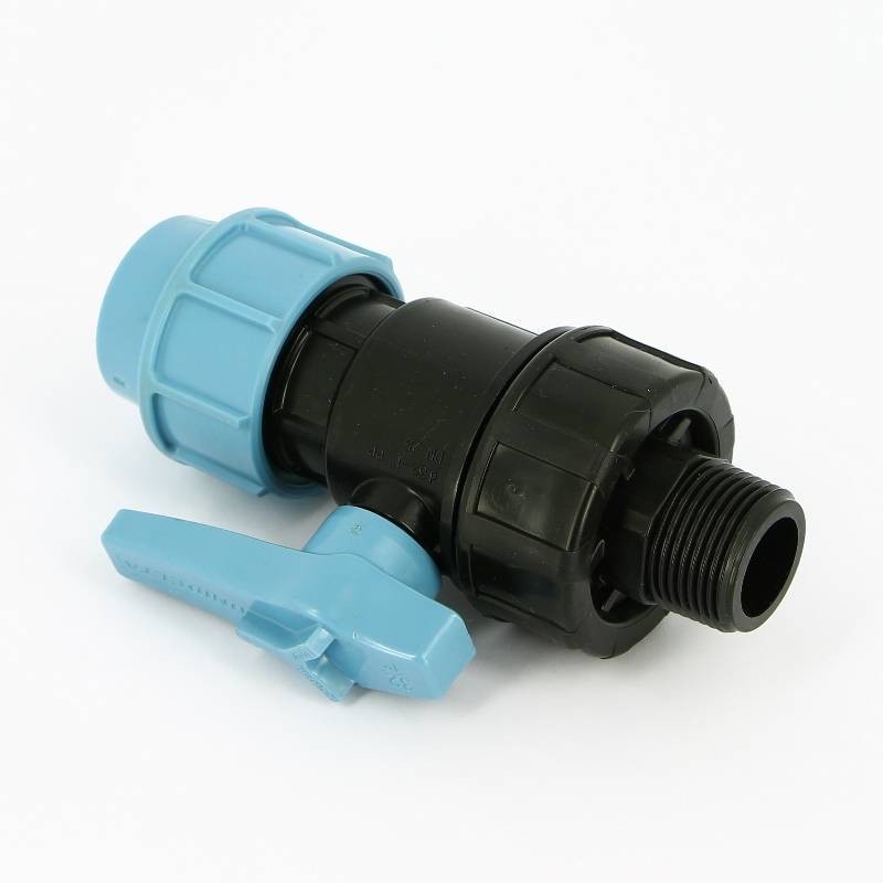 Кран шаровый обжимной Unidelta 1072 32 x 1 Н для труб ПНД 1072032004001