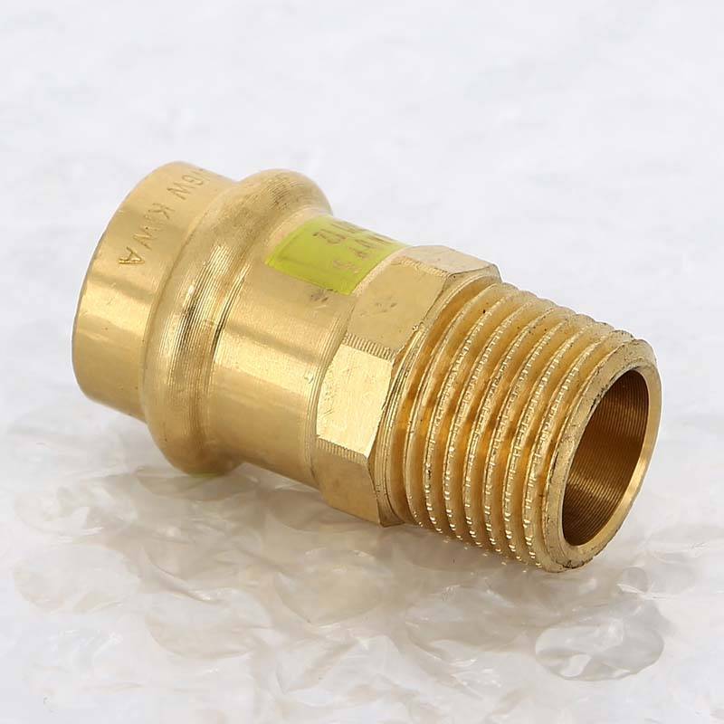 Муфта пресс с наружной резьбой Viega Profipress G 18 мм х 1/2 бронза 346140