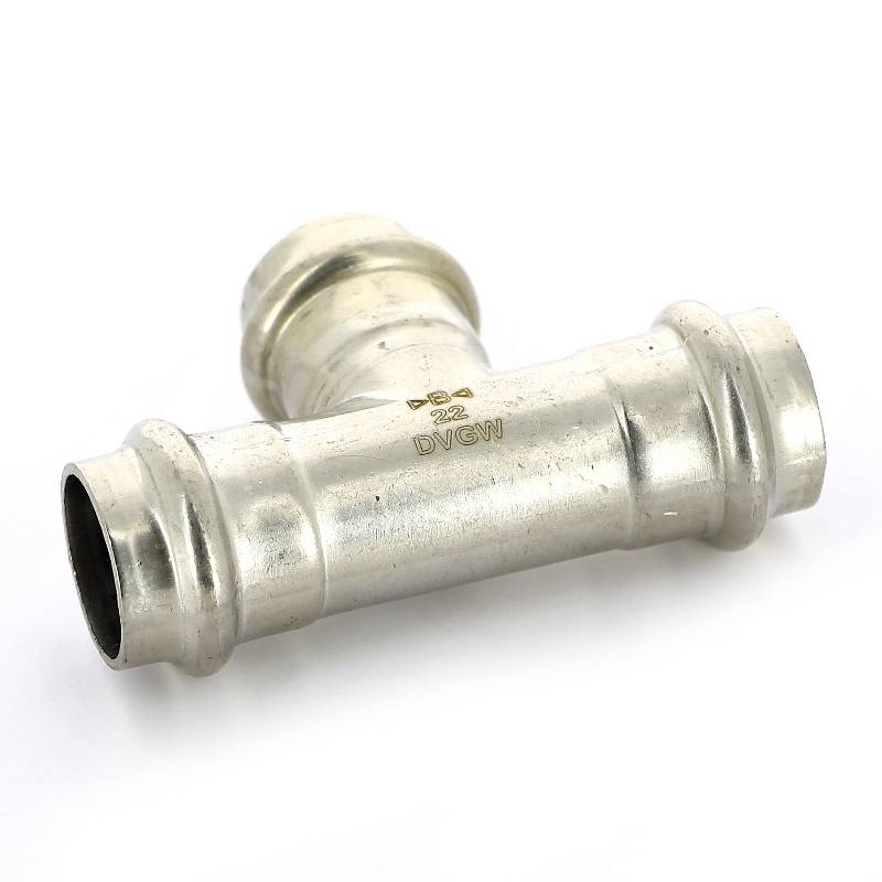 Тройник пресс IBP 22 мм нержавеющая сталь PS5130 0222222