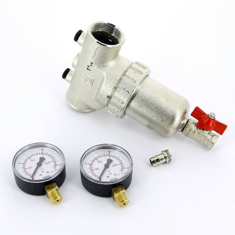 Фильтр промывной Itap 189 с двумя манометрами 1 1/4 189 1 1/4