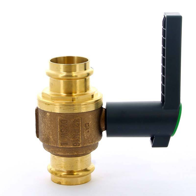 Кран шаровый пресс Viega Easytop 2275 бронза DN40 42 мм 475918