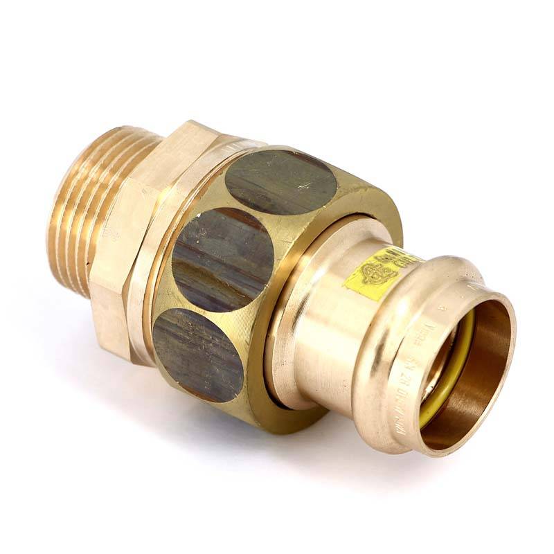 Муфта разъемная Viega Profipress G 28x1 пресс-НР бронза 379421