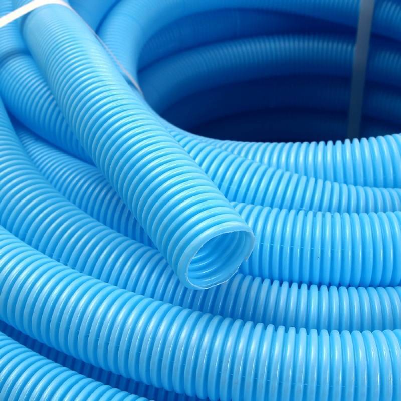 Труба гофрированная Uni-Fitt 34 мм синяя (для труб 26 мм) 50 м 583B3405