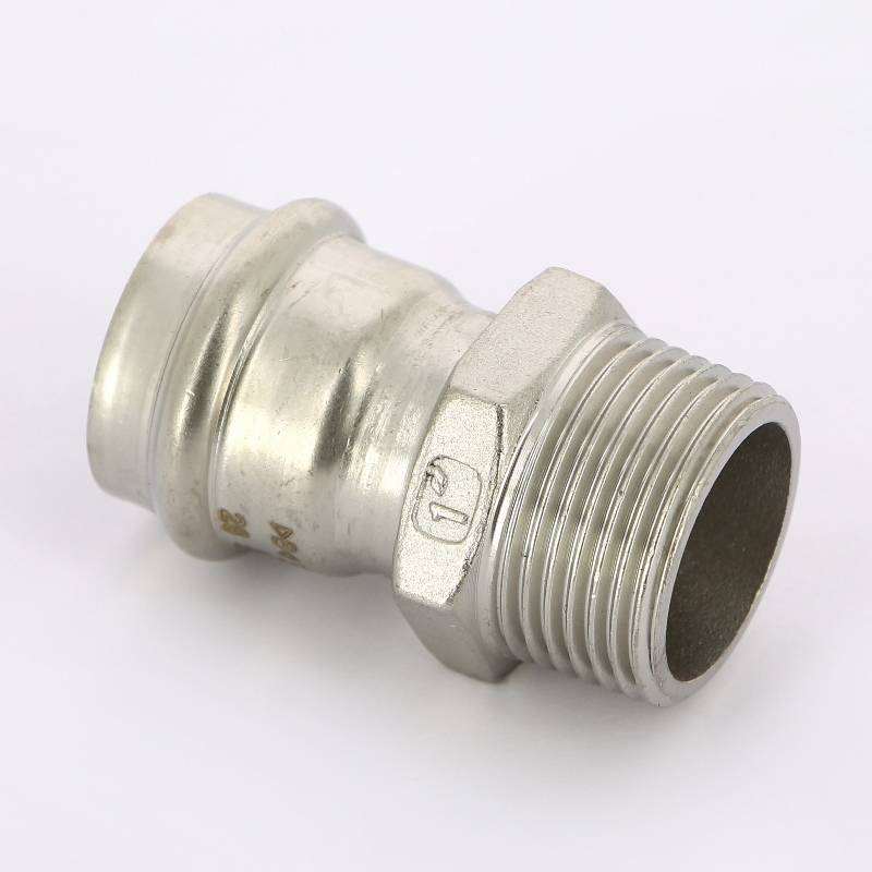 Муфта с наружной резьбой пресс IBP >B< Press Inox 28x3/4 нержавеющая сталь PS4243G0280600