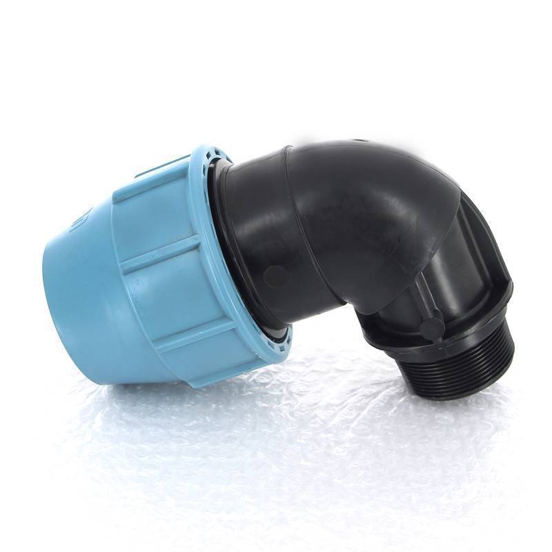 Угол обжимной для труб ПНД Unidelta Deltone 63х2 наружная резьба 1008064007