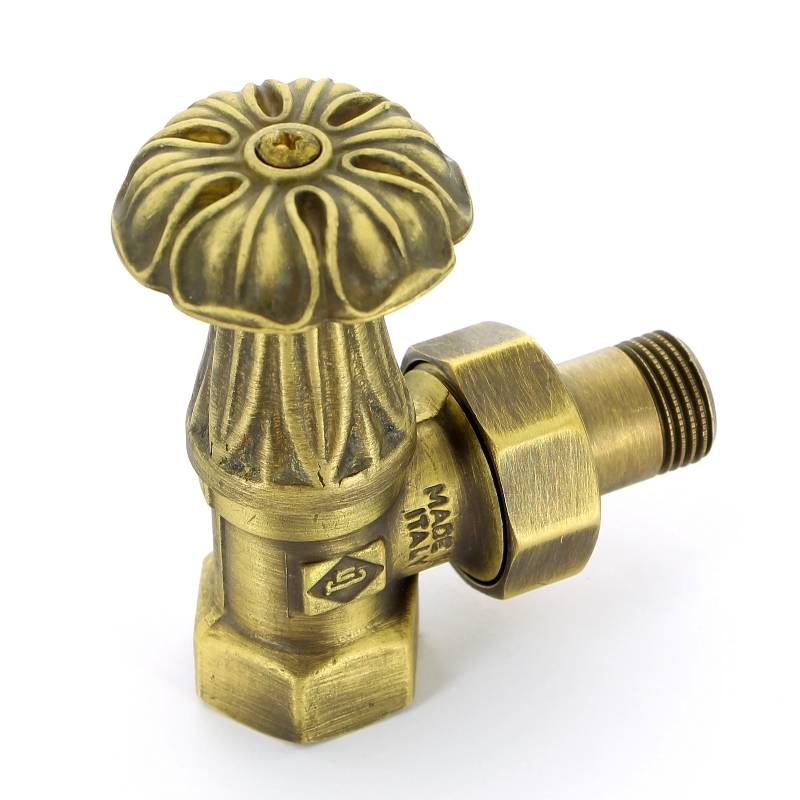 Вентиль радиаторный ручной Carlo Poletti Artistic 1/2 НВ угловой бронза V67310MA