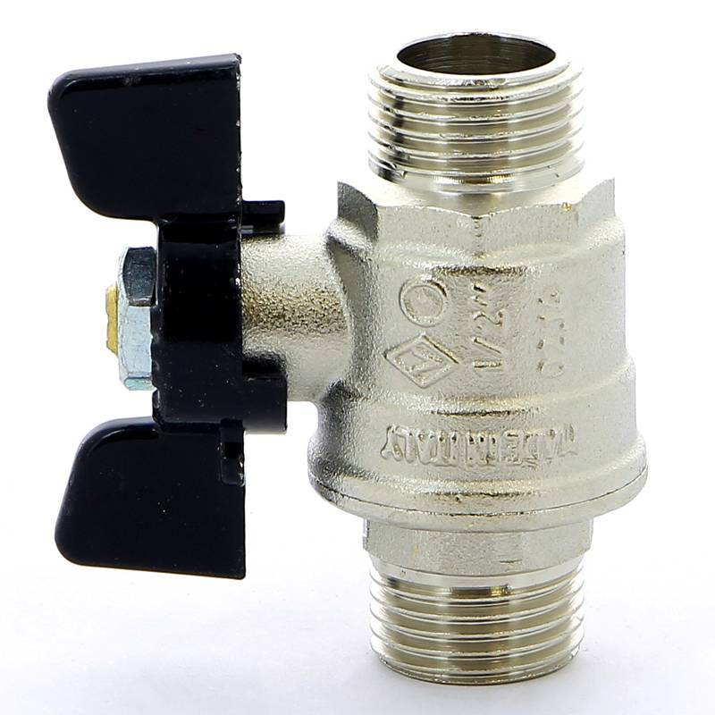 Кран шаровой Bugatti Oregon 1/2 НН бабочка полнопроходной 03270022