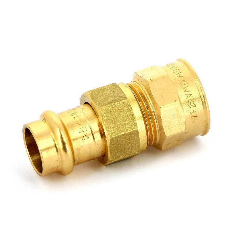 Муфта разъемная IBP >B< Press 18 мм х 3/4 ВР бронза P4330G01806000