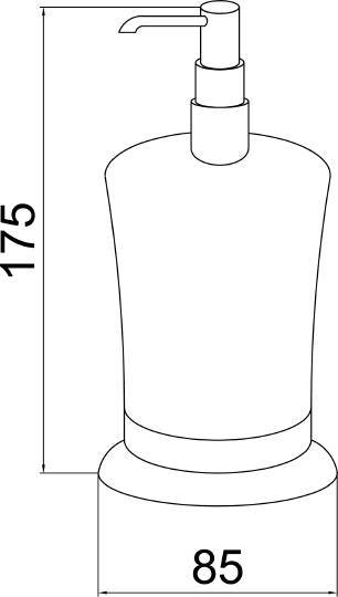 Дозатор для жидкого мыла настольный Boheme Brillante хром 10439