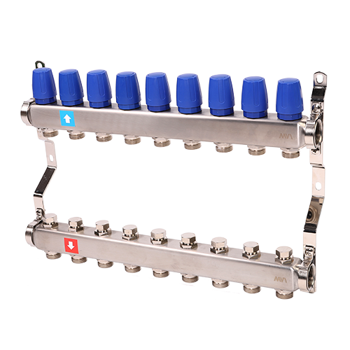 Коллектор AQUALINK без расходомеров 9 выходов AMS.409.06