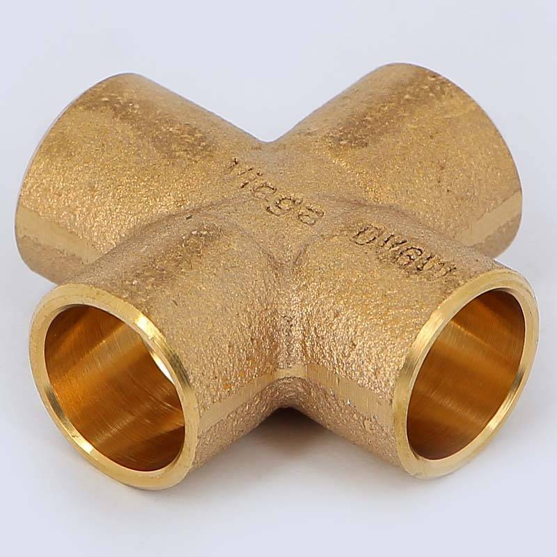 Крестовина под пайку Viega 15 мм медная 138851