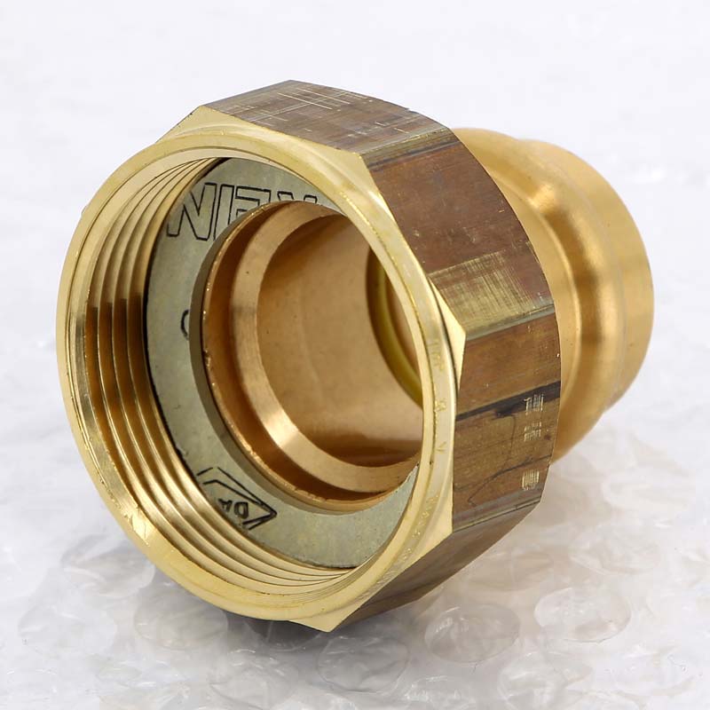 Муфта пресс с накидной гайкой Viega Profipress G 28x1 1/2 бронза 490829