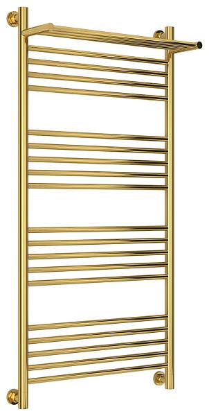 Полотенцесушитель водяной Сунержа Богема+ с 1 полкой 600x1200 мм золото 03-0223-1260