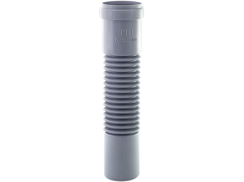 Патрубок гибкий RTP 50 мм серый 1154162