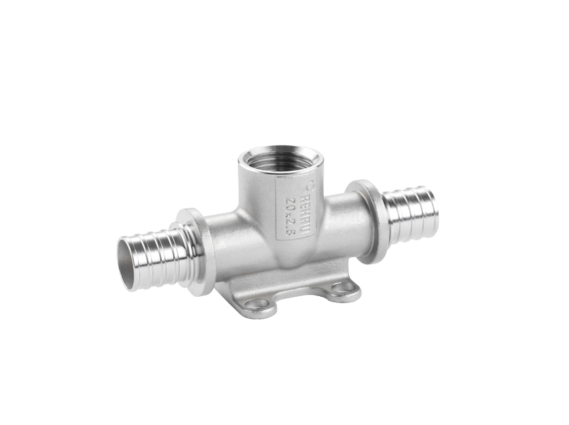 Тройник настенный Sanext 20-Rp 1/2-20 мм нержавеющая сталь 1248769