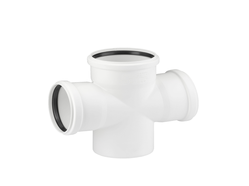 Крестовина одноплоскостная REHAU RAUPIANO PLUS 110x110x110 мм 87° 11249122