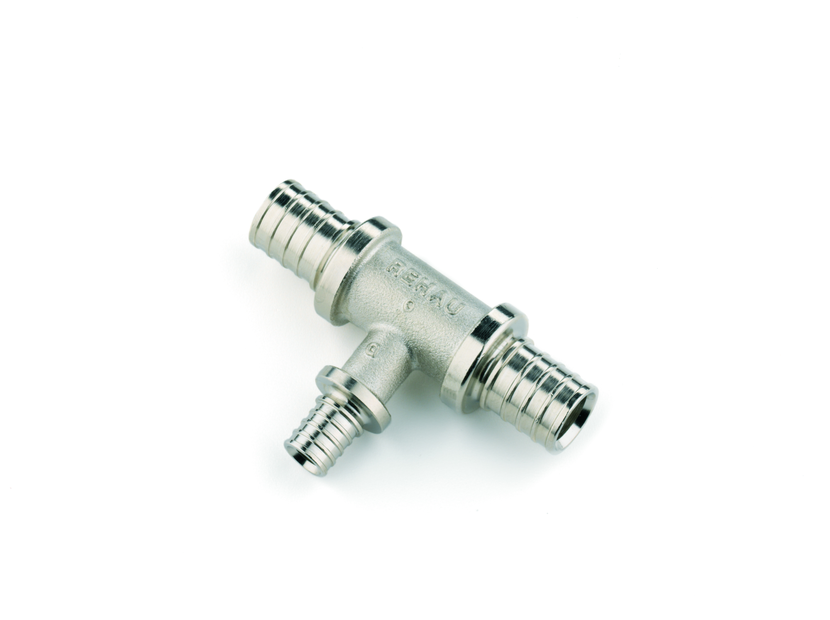 Тройник REHAU RAUTHERM S 20-10-20 латунь 12492661001