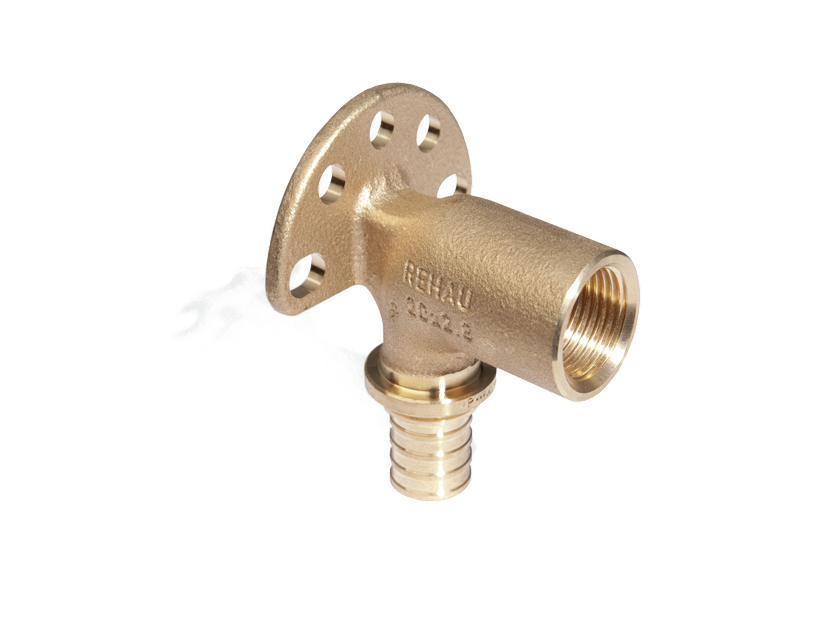 Угольник настенный REHAU RAUTITAN RX+ 20-Rp 1/2 длинный 59 мм бронза 12493691001