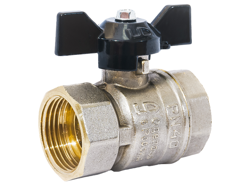 Кран шаровой LD Pride 47.25.B-B.Б Ду 25 ВР-ВР бабочка 47.25.B-B.Б