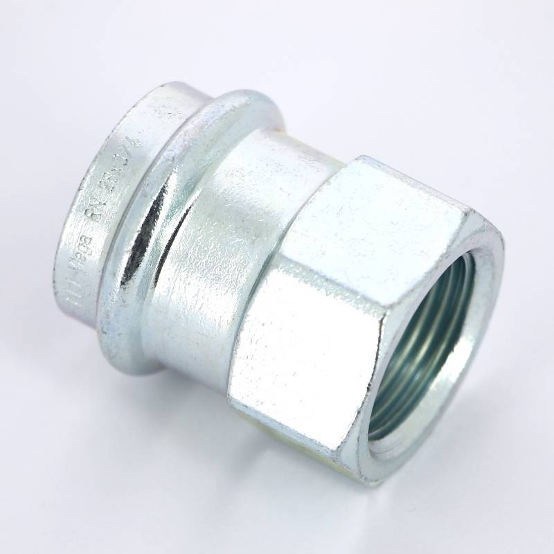 Муфта переходная пресс-В Viega Prestabo 28х3/4 оцинкованная сталь 642181