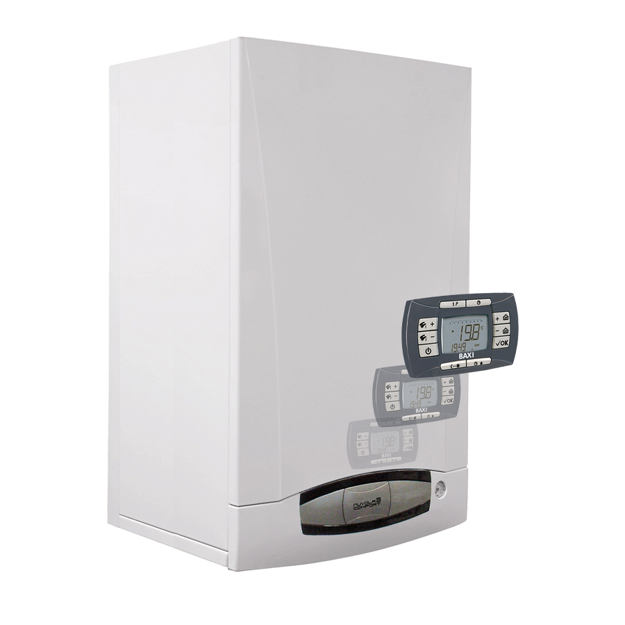 Котел газовый настенный BAXI NUVOLA-3 COMFORT 240 Fi со встроенным бойлером 24 кВт 1143001