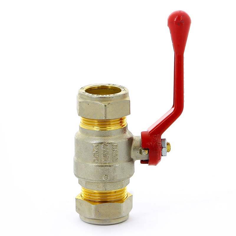 Кран шаровый обжимной Tiemme 2140 22 мм с рычагом 2140002