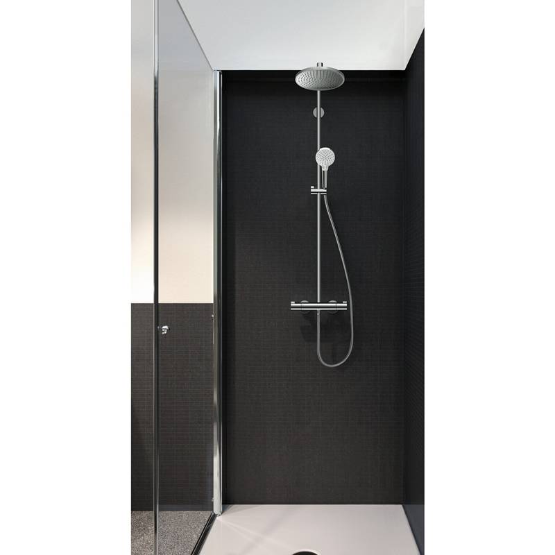 Душевая система Hansgrohe Crometta S 240 1jet Showerpipe с термостатом хром 27267000