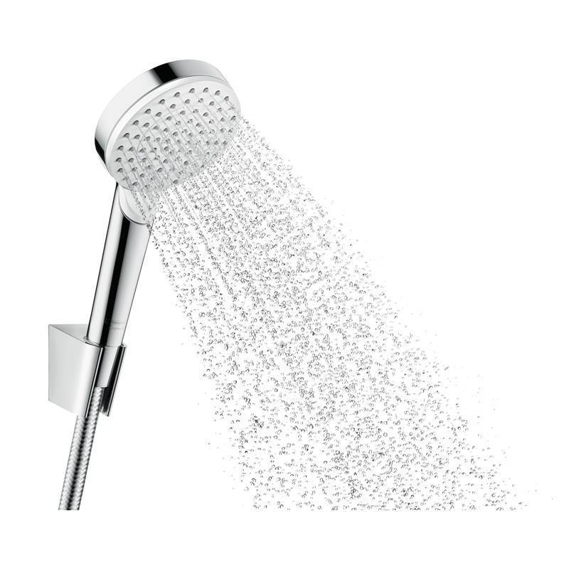 Душевой гарнитур Hansgrohe Crometta 100 Vario с держателем и шлангом 160 см белый/хром 26692400