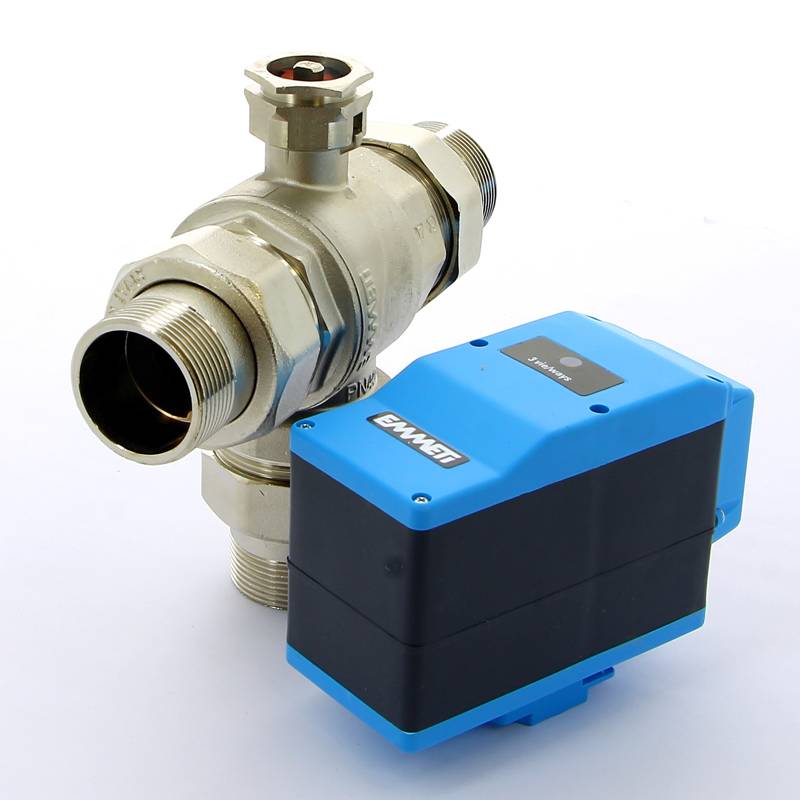 Кран шаровой трехходовой Emmeti MODULO PLUS с сервоприводом 1 1/2 НН 01425712