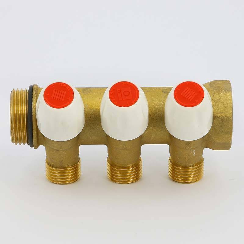 Коллектор Tiemme 1860 1 НВ 3 выхода 1/2 Н 36 мм с утолщенными стенками 1860042