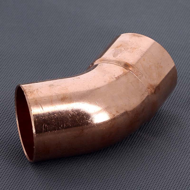 Угол медный 45 градусов однораструбный под пайку Viega 54 мм 114916