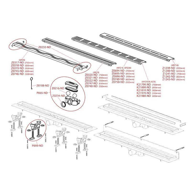 Душевой лоток Alca APZ8 Simple с решеткой 750 мм AG100101750