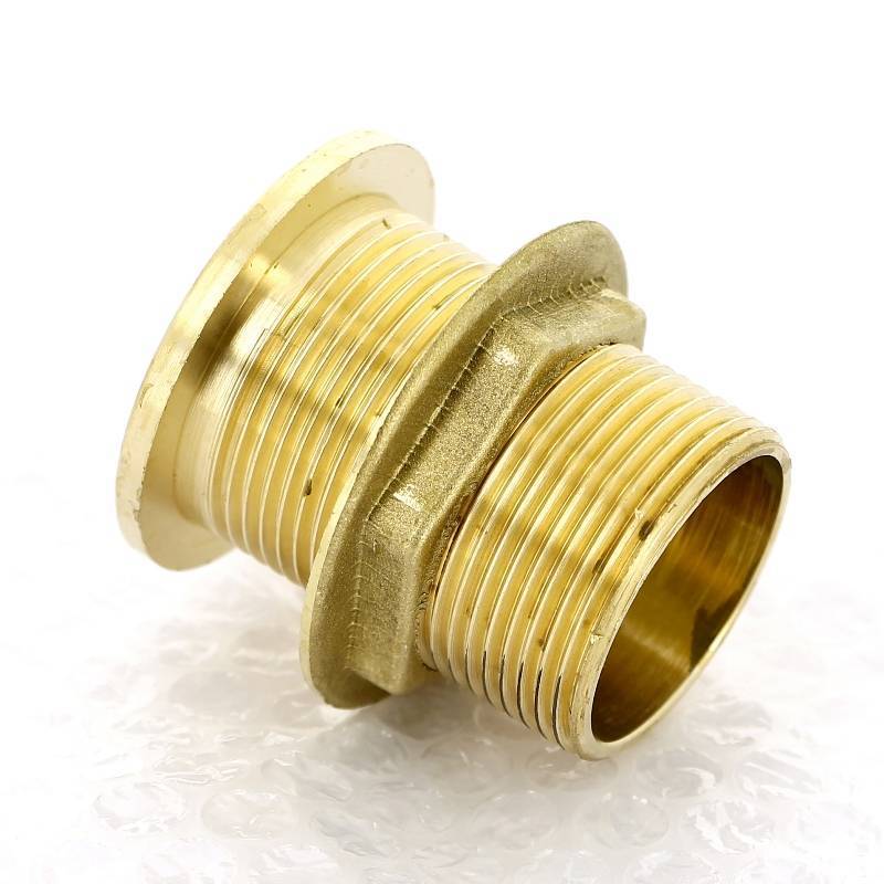 Выпуск резервуарный Tiemme 1 1/4 НР с фланцем и контргайкой без заглушки 1500231