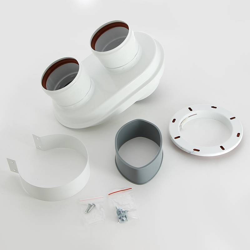 Адаптер Baxi универсальный для подключения раздельных труб 80/80 мм MT71413621