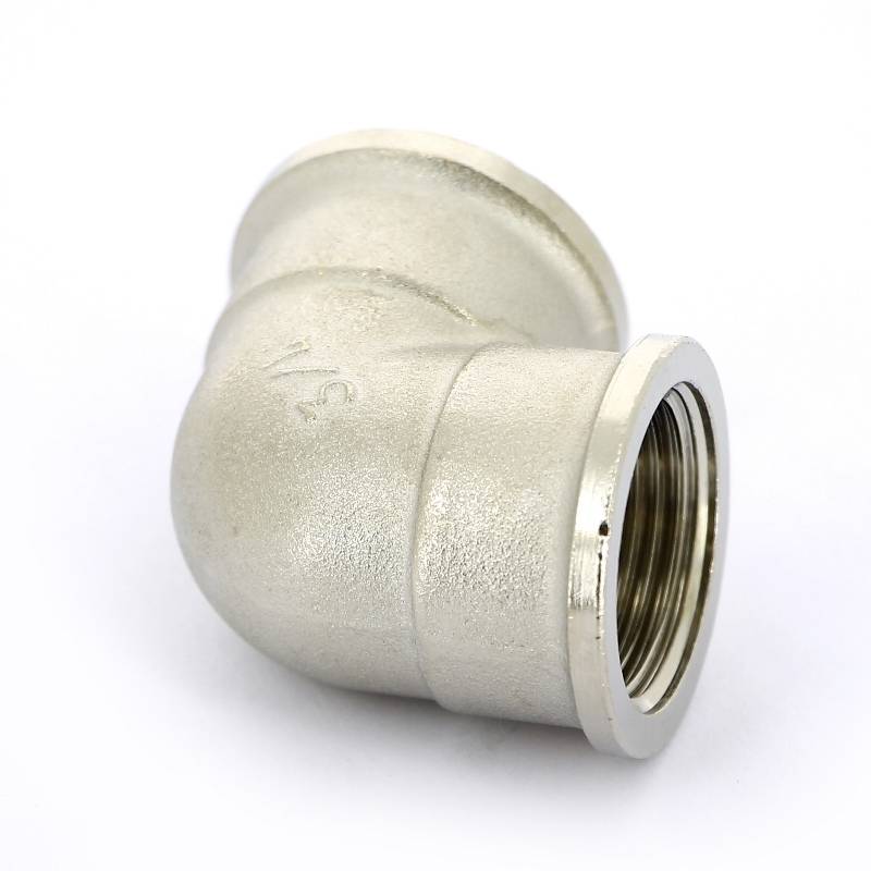 Угольник латунный никелированный Tiemme 3/4 ВР-ВР 1500162