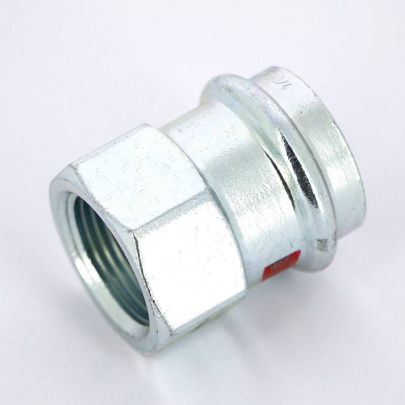 Муфта переходная пресс-В Viega Prestabo 28х3/4 оцинкованная сталь 642181