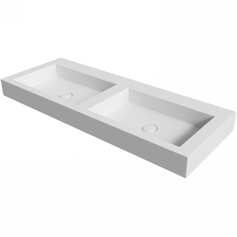 Раковина подвесная Armadi Art Flat 120.4х45.2х10 см белая 888-120