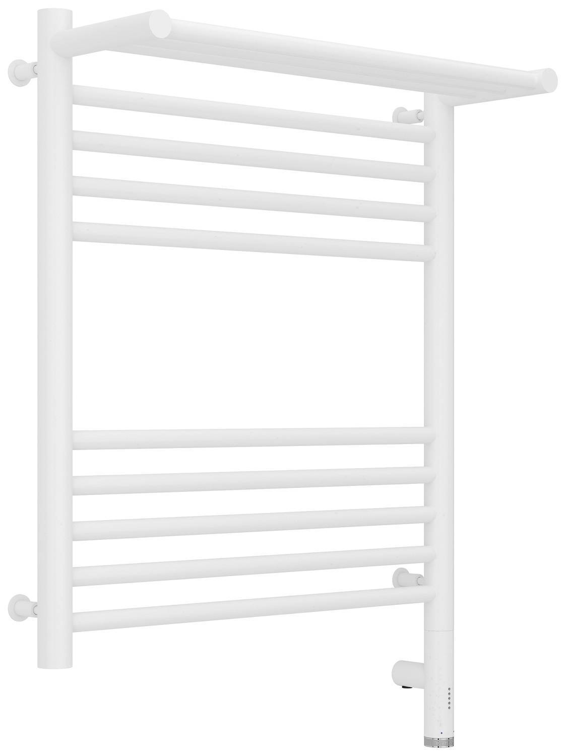 Полотенцесушитель электрический Сунержа Богема 3.0 с 1 полкой 532x724 мм правый матовый белый 30-5807-6050