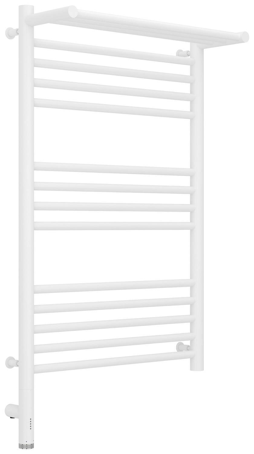 Полотенцесушитель электрический Сунержа Богема 3.0 с 1 полкой 532x924 мм левый матовый белый 30-5806-8050